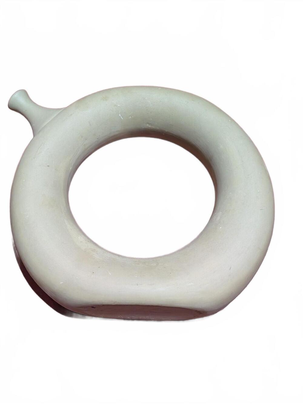 Vintage Hartstone Signed Mid-Century Modern Ceramic Ring Shaped Pitcher